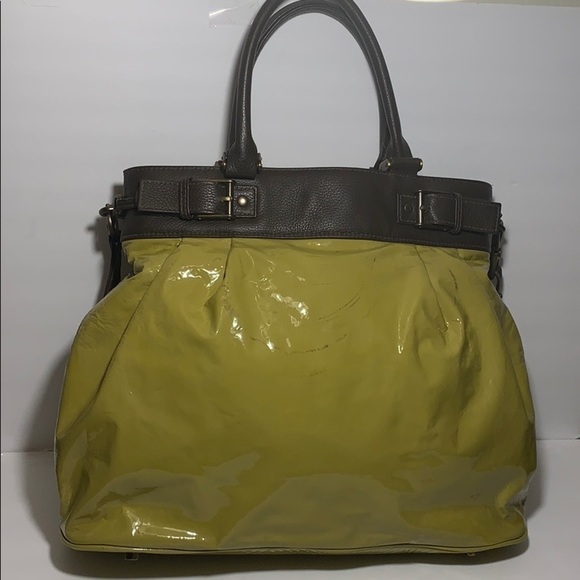 Worth Leek Amanda green leather bag satchel - Picture 2 of 16